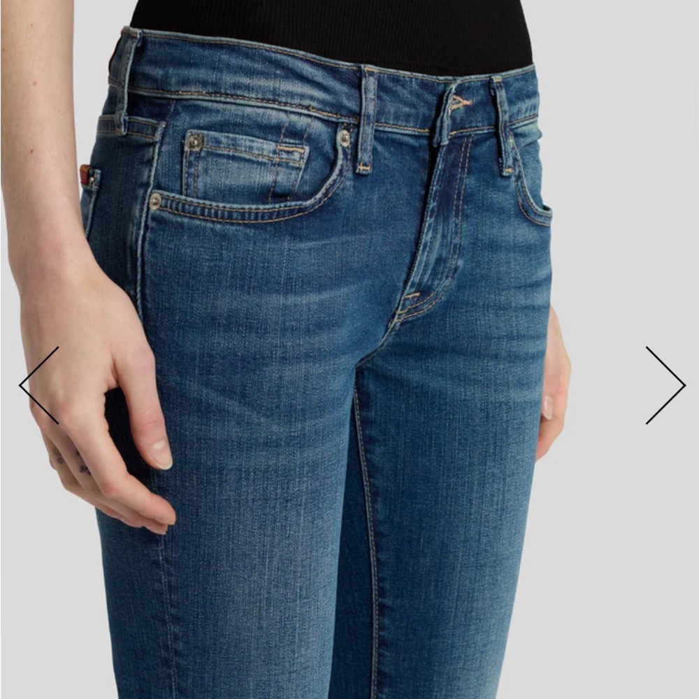 7 For All Mankind Blue Women Jeans - Picture 3 of 10